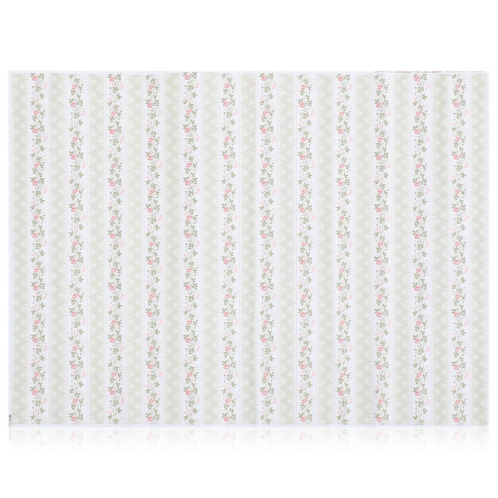 Miniature Wallpaper For Dollhouses Rectangular Retro Pattern Kids Diy Enthusiasts 36x48cm 1Pack