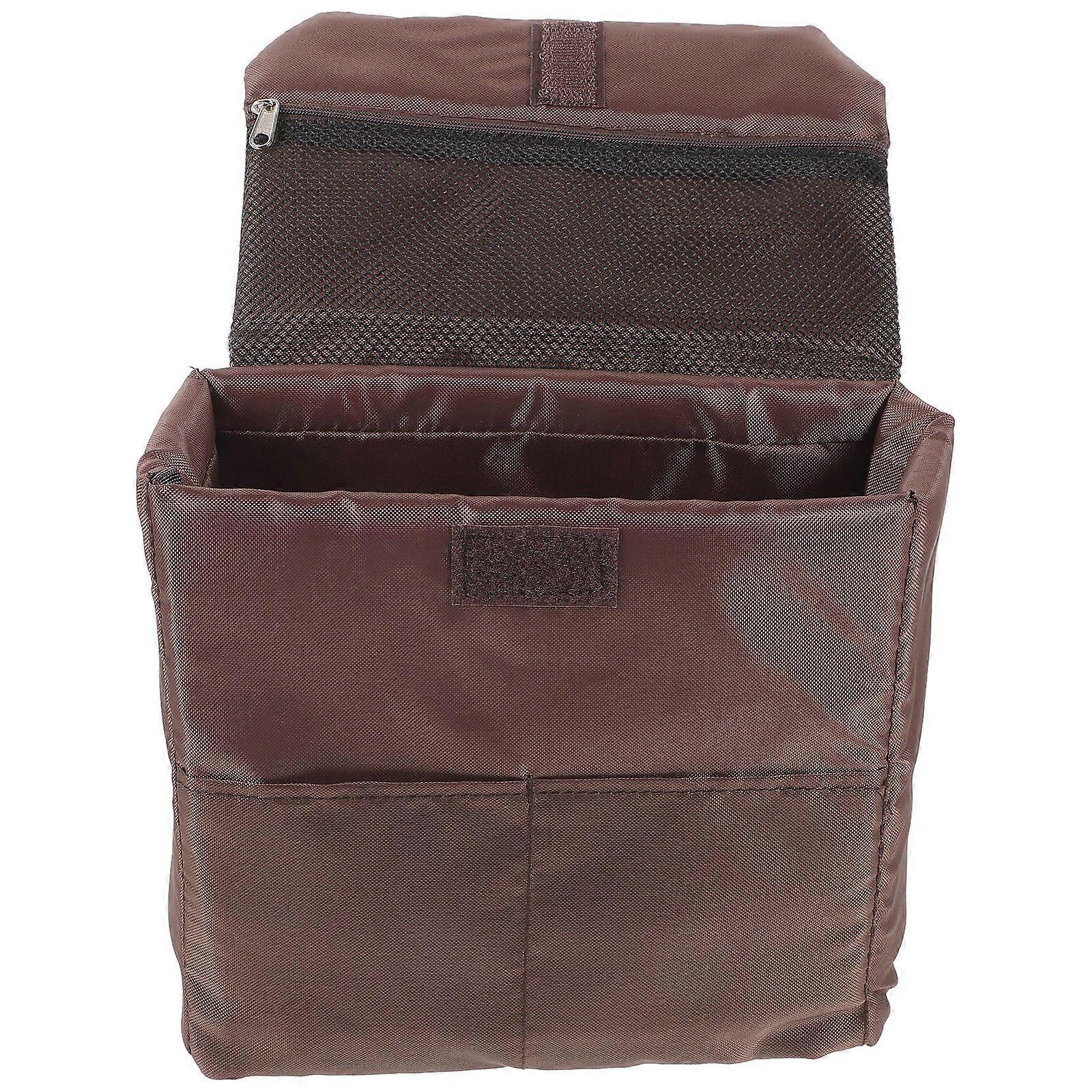 Load-Bearing Camera Bag Camera Lens Organizer Anti-Static Coffee Color 22.5X20cm 1Pcs