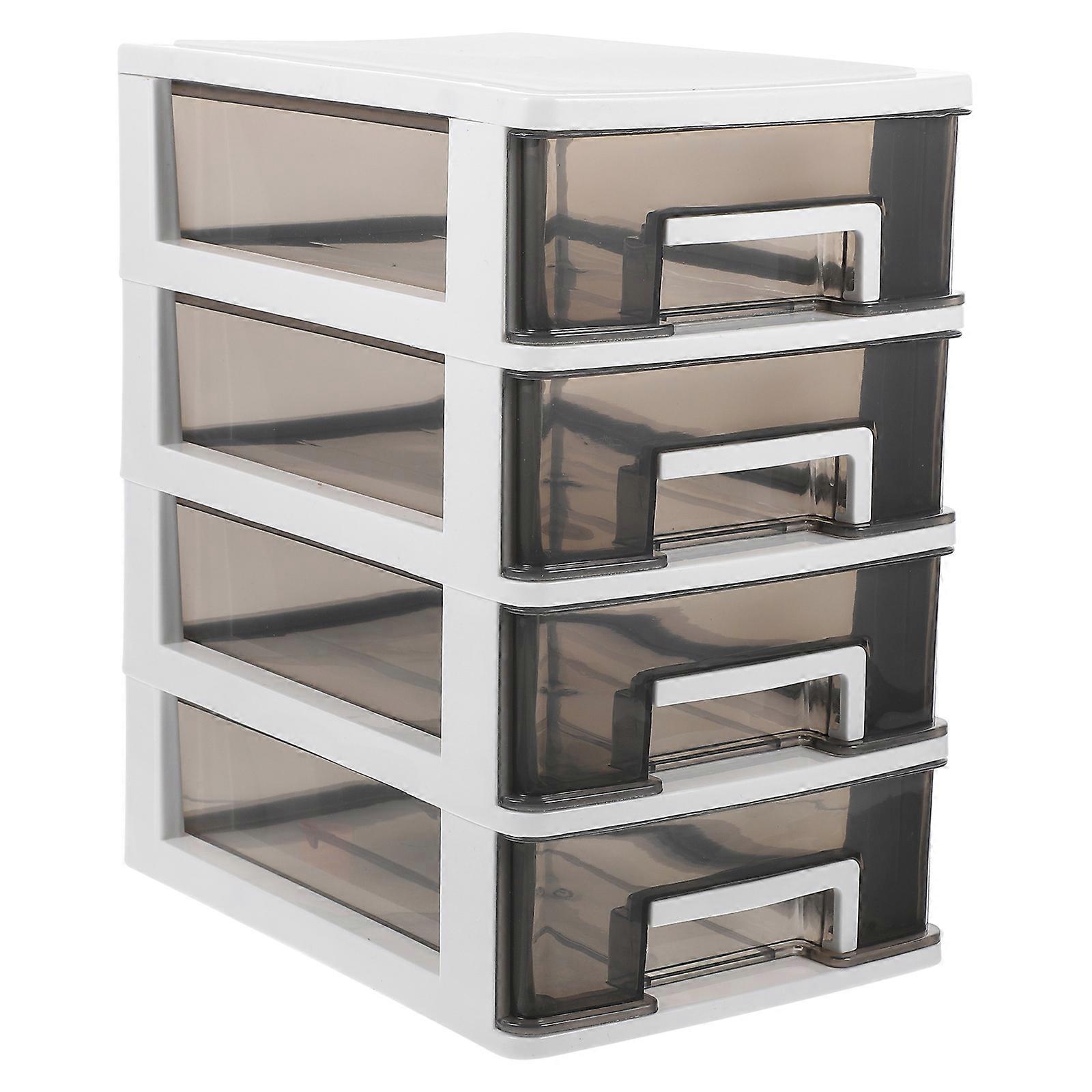 Organizing Drawers Desktop Organizer With Drawers Rectangular Shape For Stationery Makeup Home Use 25.2X21.1X15.2CM 1Set