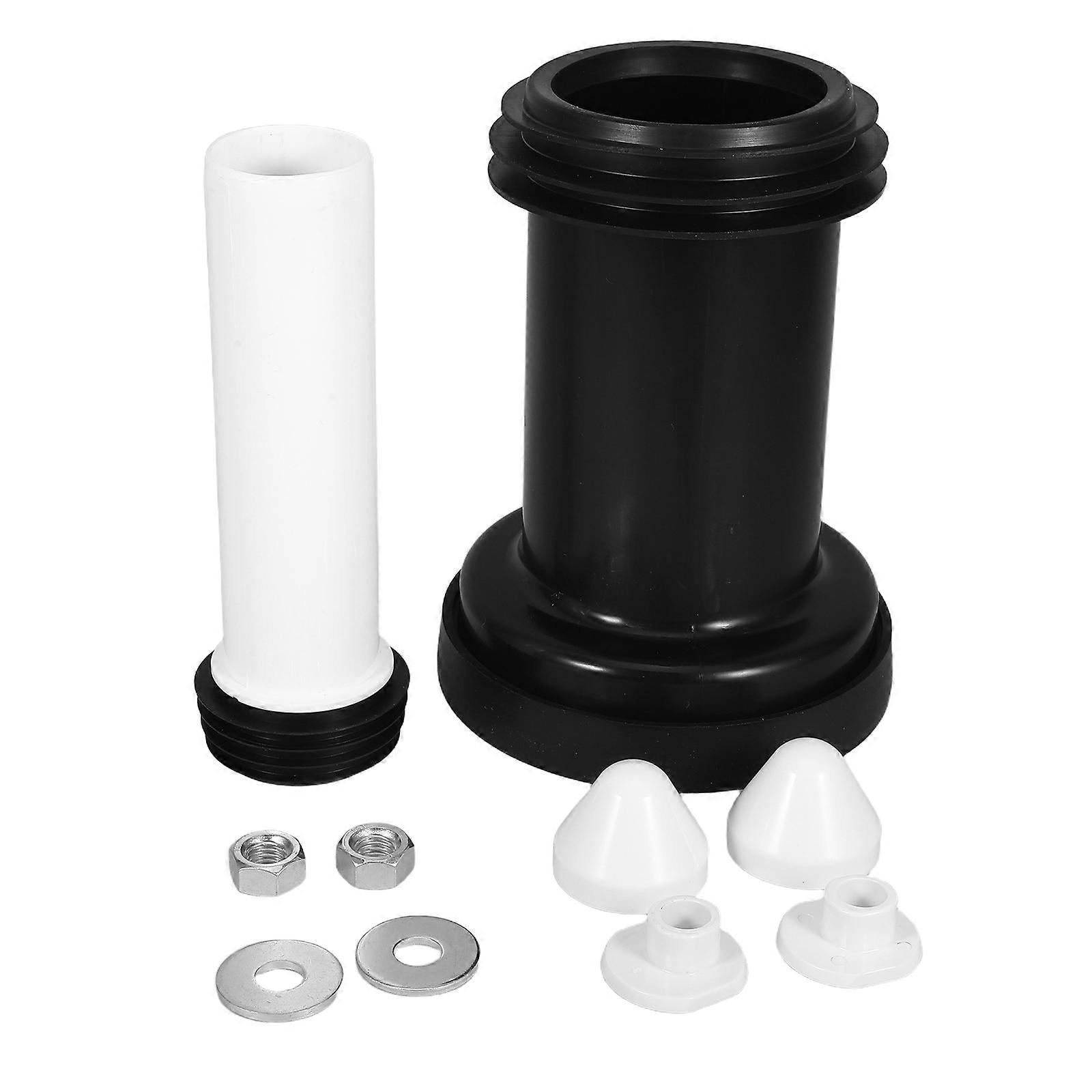 Toilet Drain Connector Set for Wall Mounted Toilets, Heavy Duty PVC Extended Drainage Pipe for Efficient Waste Disposal