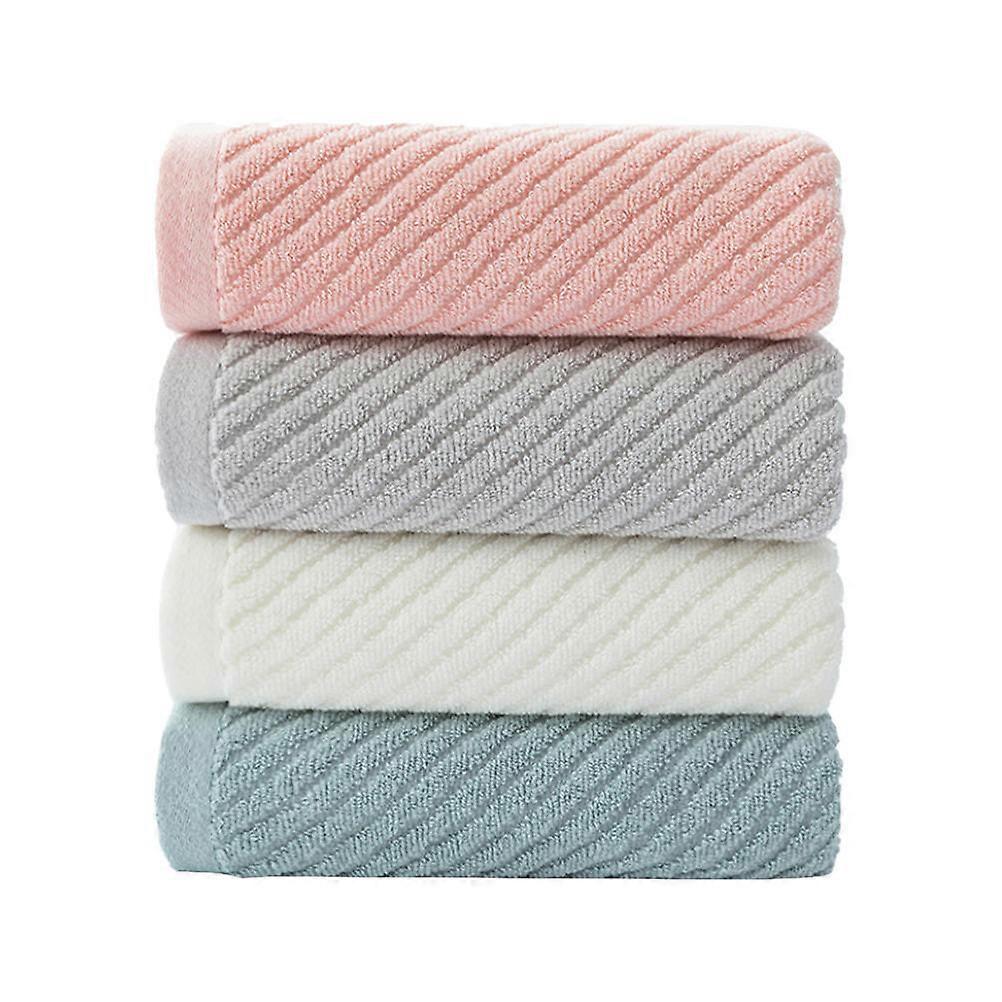 4Pcs Soft Cotton Face Washcloths for Home Use (Assorted Colors)