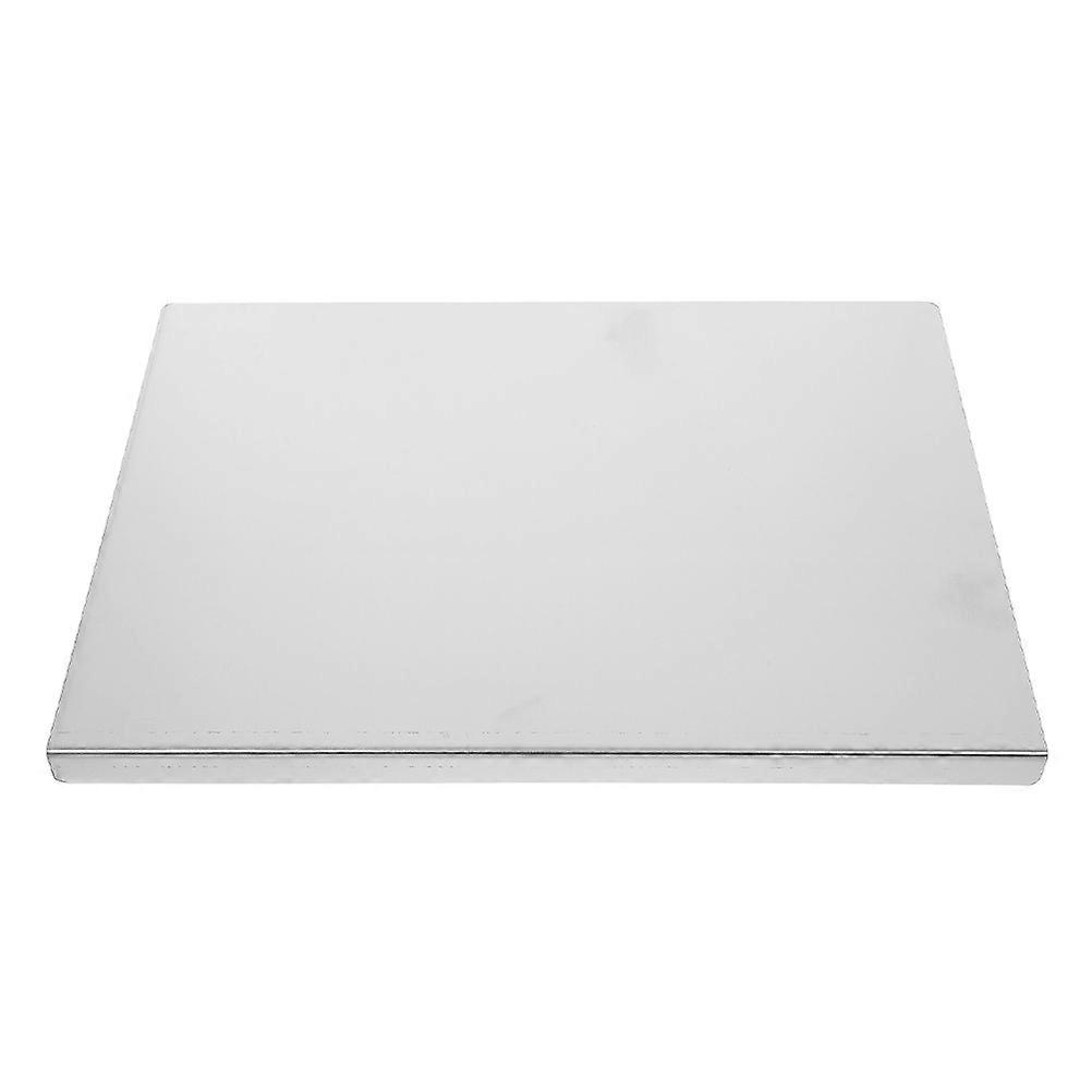 Stainless Steel Cutting Board for Kitchen Metal Chopping Board Suitable for Meat Vegetables Bread and Baking 30cm Square Sleek Design 1Pack