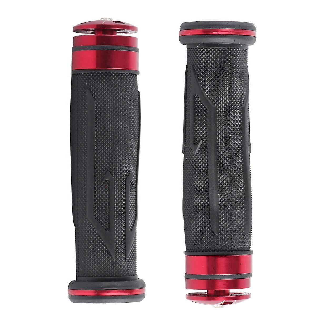 Motorcycle Hand Grips Ergonomical Design Comfortable Grip Vibration Reduction 7/8 Inch Diameter 1 Pair