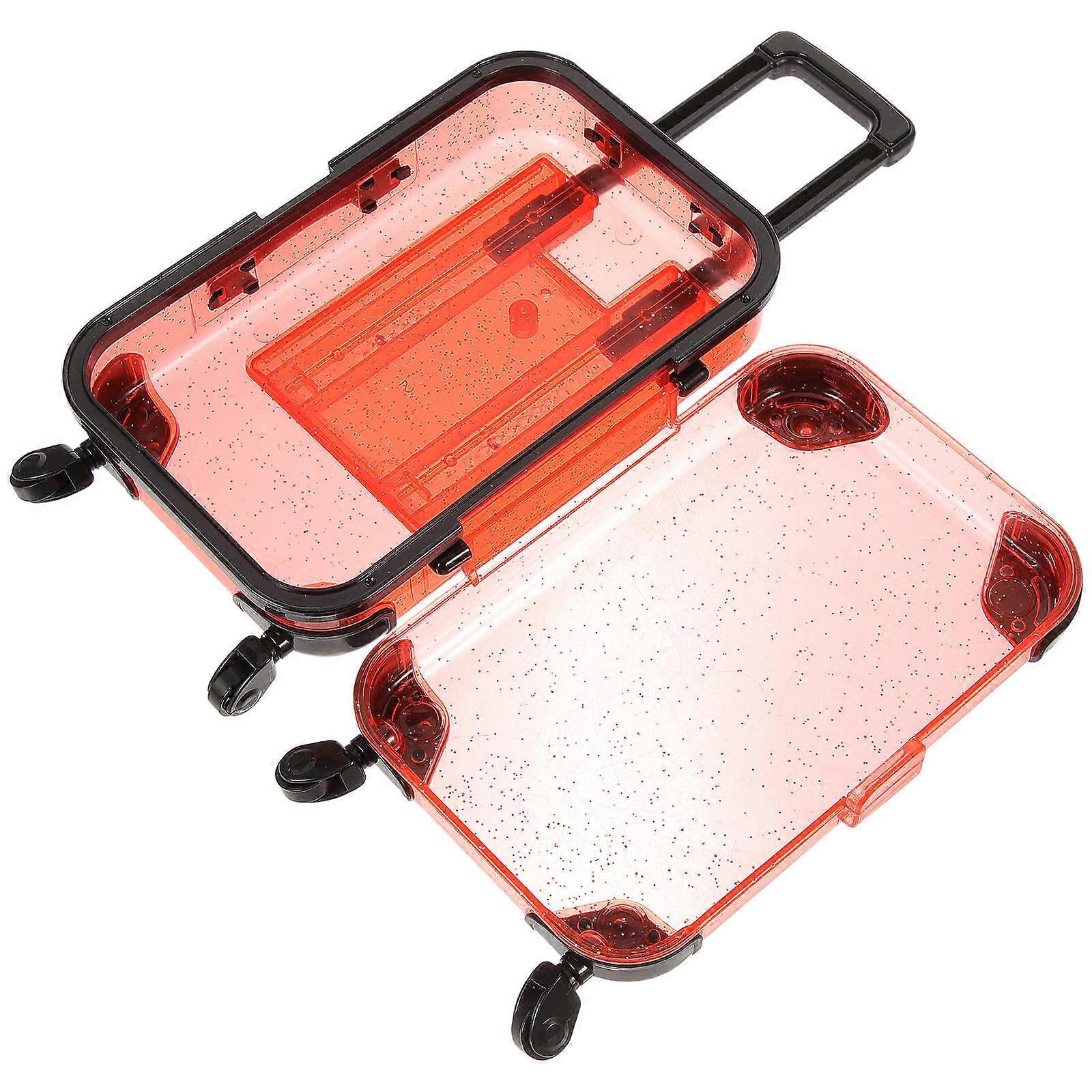 Lash Storage Case For Women Moisture Protection 16.5x9.5cm Red ABS 1Set