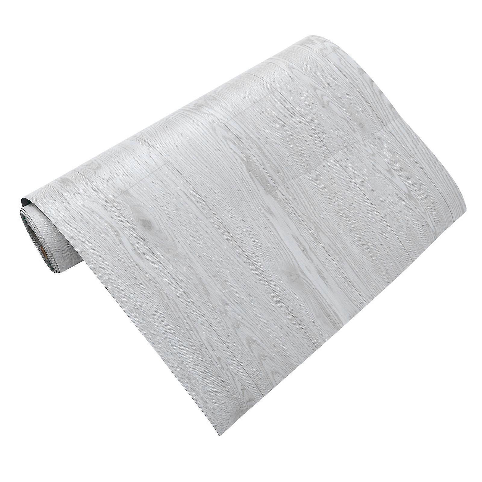Peel And Stick Flooring Sticker Self-Adhesive Pvc Flooring Roll For Homeowners Business Owners Wear-Resistant Grey 300.00X60.00X0.15CM 1 Roll
