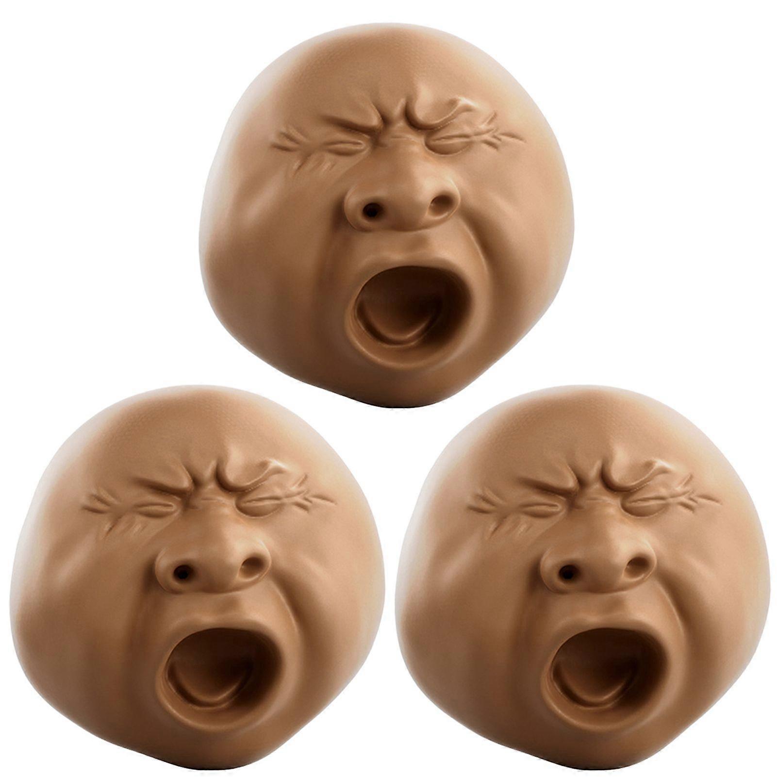 Funny Yawning Face Tea Pet Stress Relief Toy Summer Game Prop to Reduce Anxiety