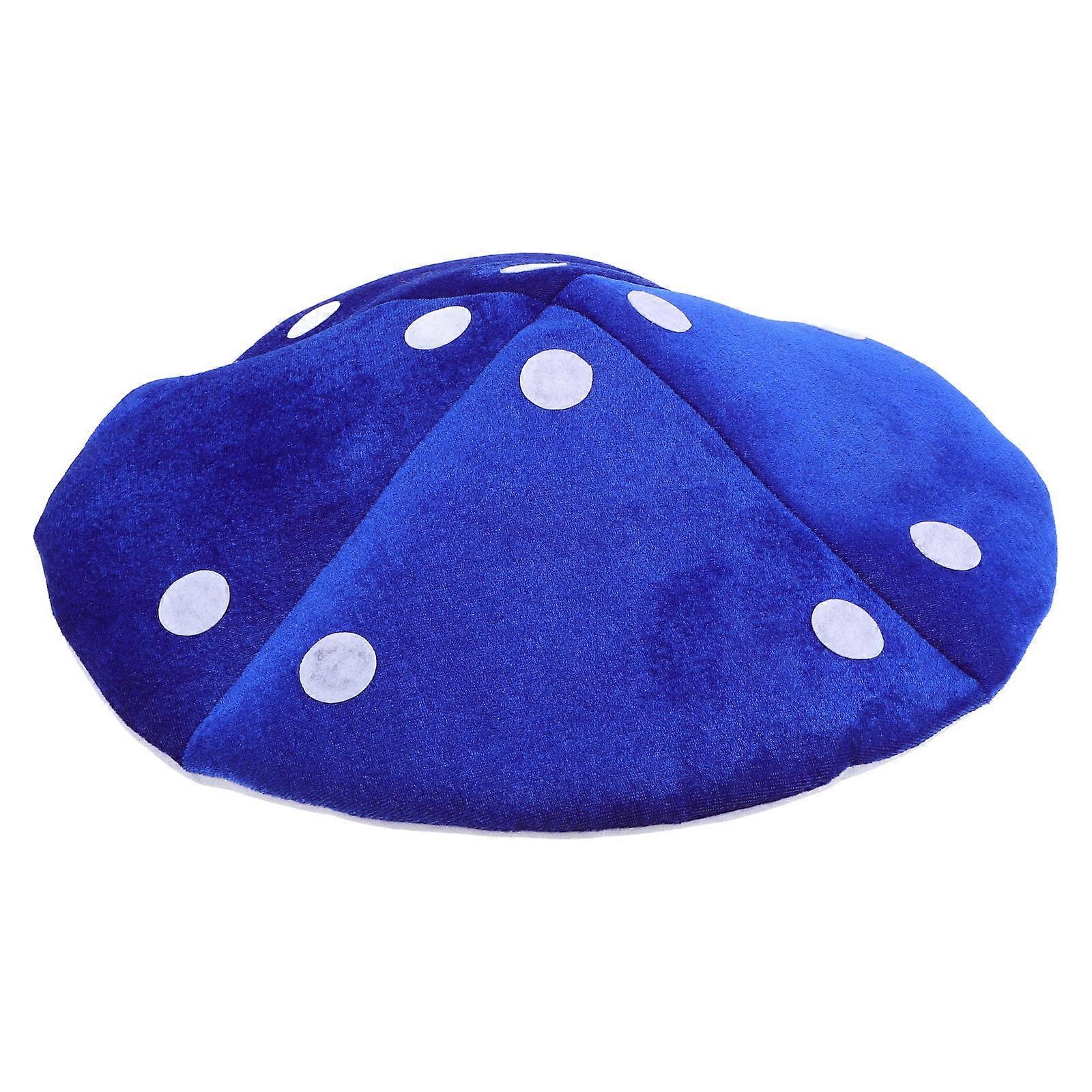 Giant Blue Mushroom Hat for Adults – Funny Plush Costume Accessory for Cosplay, Holiday Parties & Dress Up – Easy to Wear Design