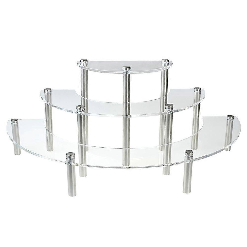 Dessert Three-tier Display Stand Three-tier Cake Rack Transparent Acrylic 1Set