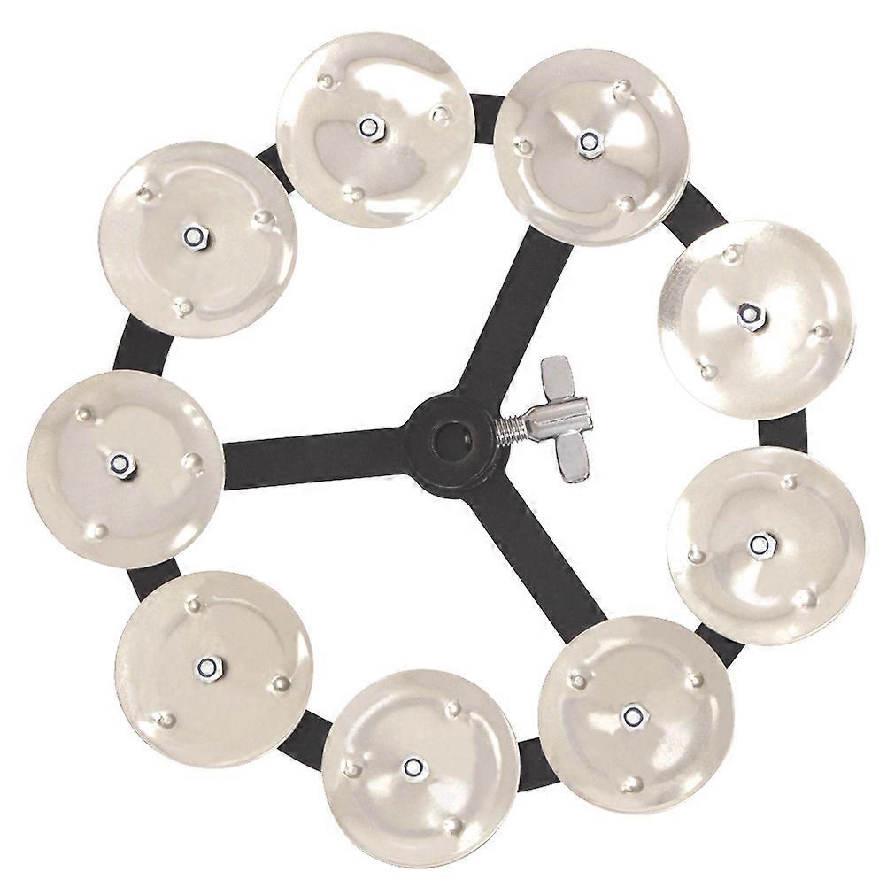 Drum Cymbals Professional Hi-Hat Bell Instrument Accessory Replacement For Music Practice Silver 1Set