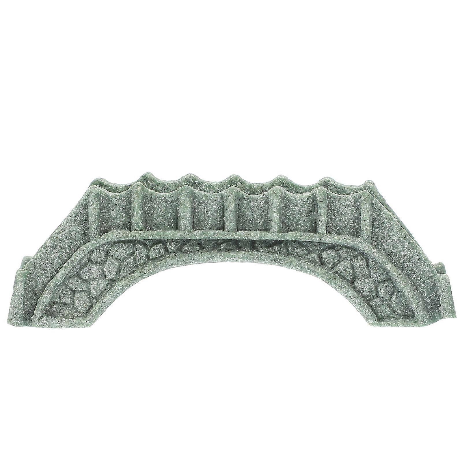 Miniature Bridges Stone Bridge Statue Decor Arch Shape Vintage Style 1Set