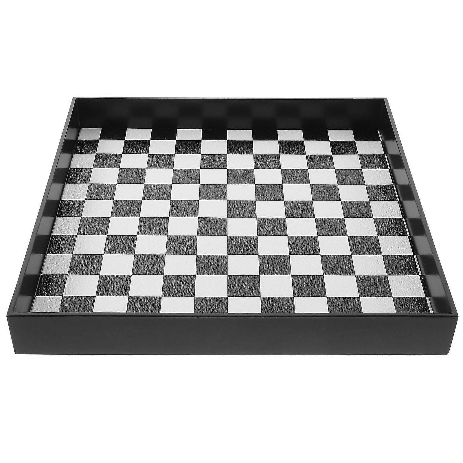 Checkerboard Pattern Storage Tray Desktop Storage Plate Multifunctional Storage Plate