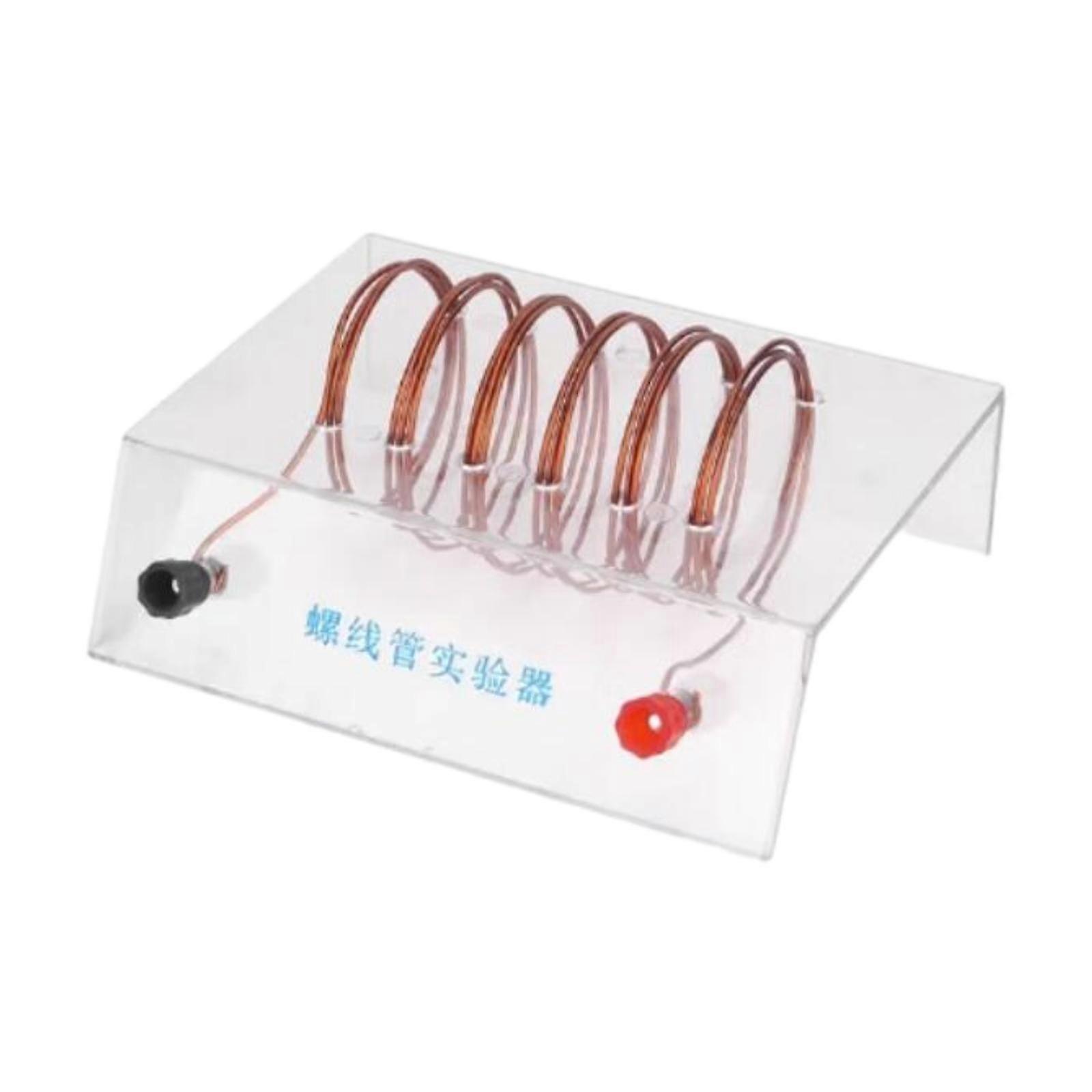 Solenoid Experiment Modell Lehrer Hände Fähigkeiten Lehrinstrument