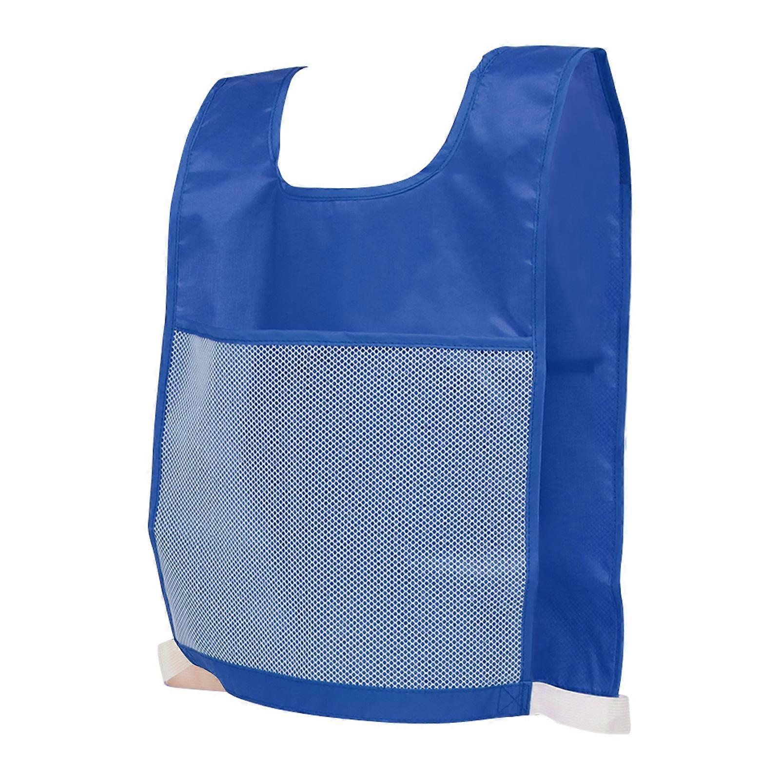 Gilet di esercizio per i più piccoli Gioco Prop Attività all'aperto Educazione precoce Blu 50X32X0.3CM Numero Pratica 1 pz