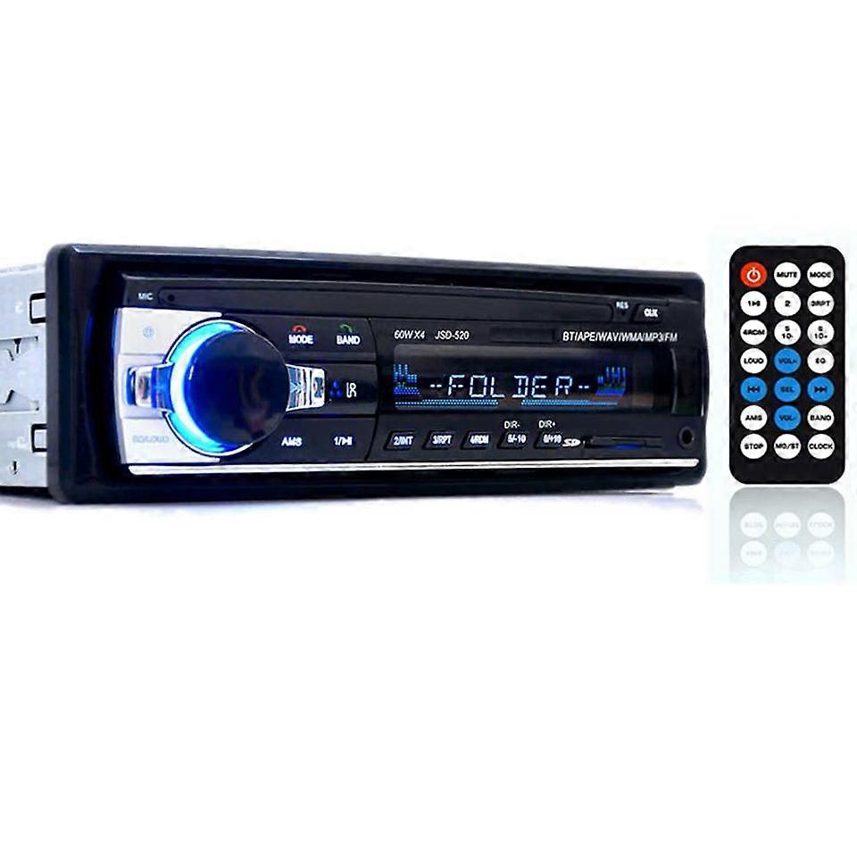 Din Car Stereo Bluetooth - FM Radio Receiver - USB/USB Flash Drive/AUX Input/TF Card Playback