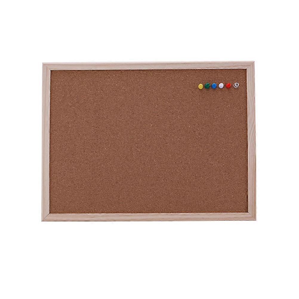 Bulletin Board Cork Board Office Supplies Wall Decoration Light Brown 30x40cm Posting Documents 2Pack