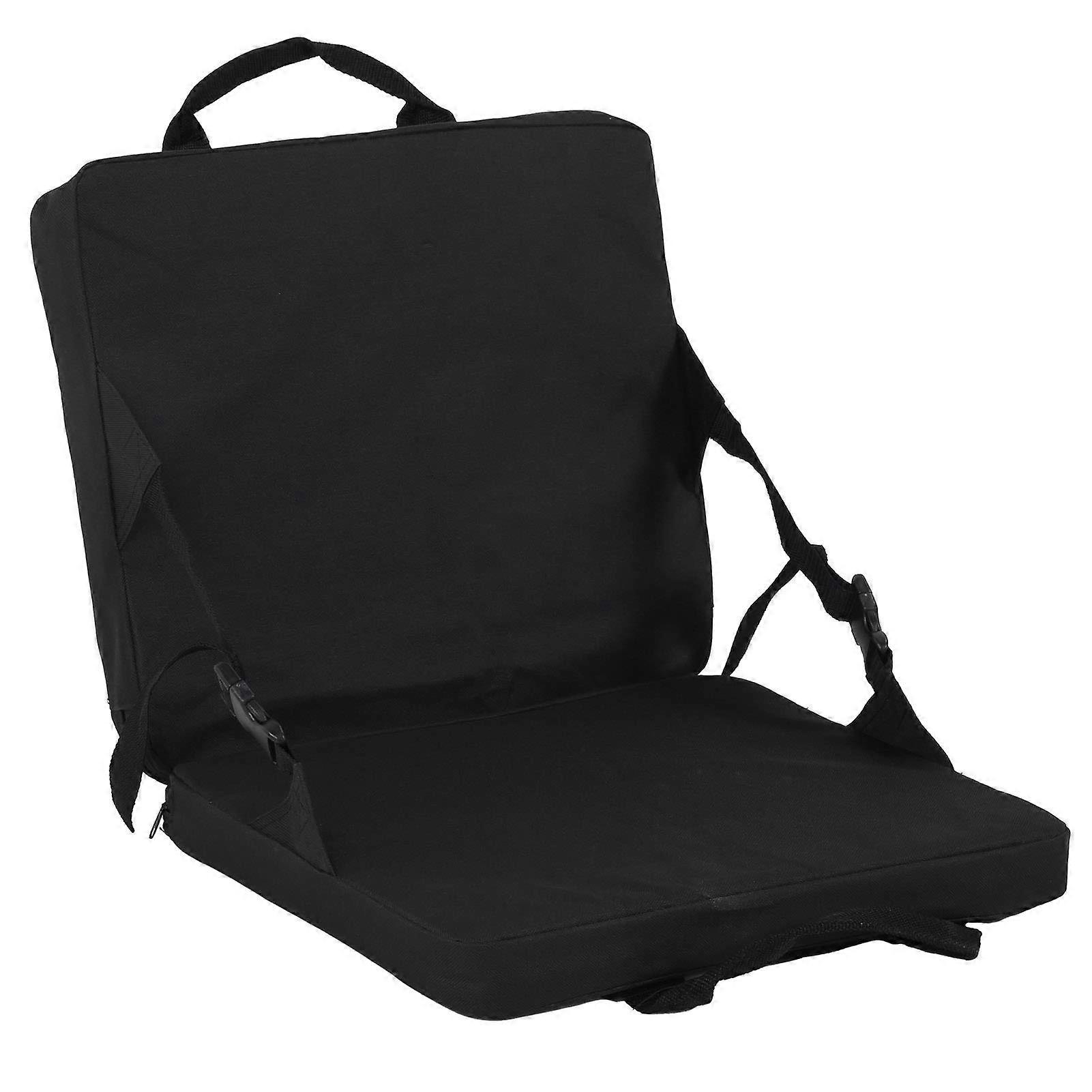 Foldable stadium seats with back support, adjustable backrest, padded, portable