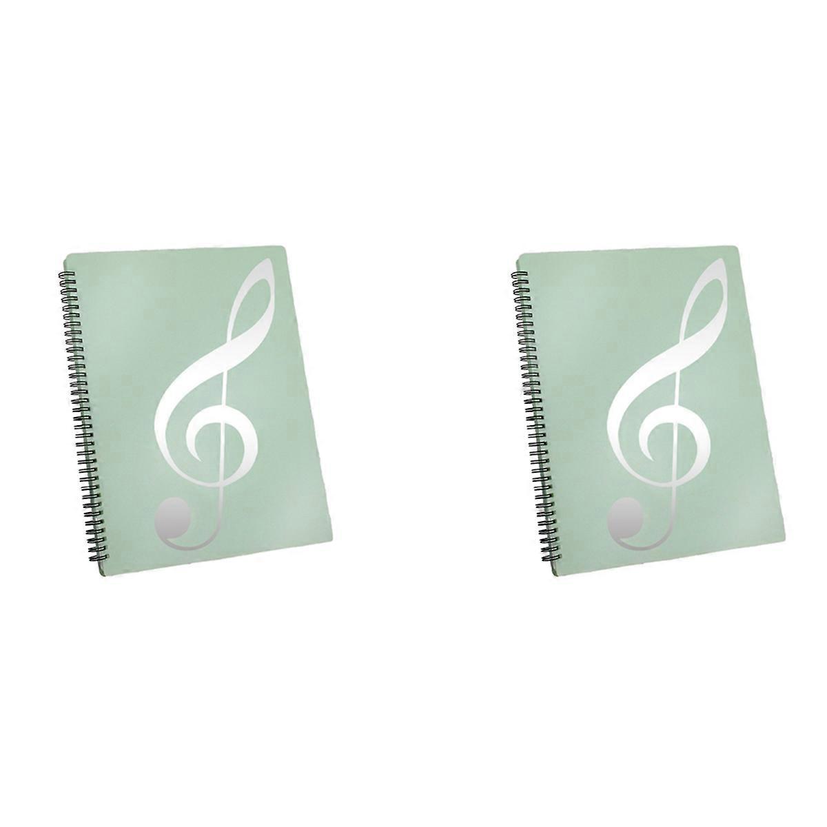 Sheet Music Folder, 60 Pages, Sheet Music/Holder,(Green)