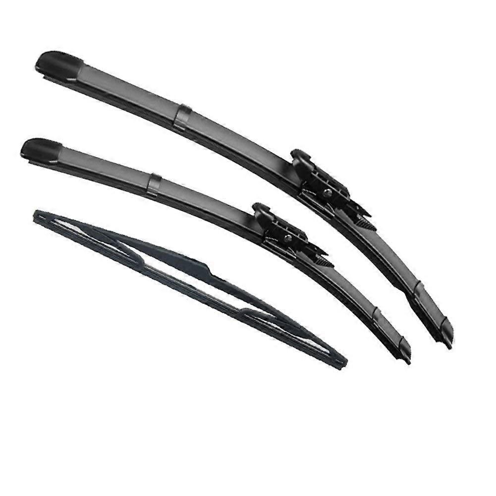 Wiper and parts wiper front and rear wiper blade set for Peugeot 307 2005 2006 2007 windshield windshield front rear window (Color: Left hand drive)