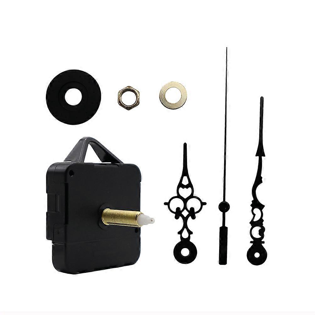 Clock Making Parts Metal Clock Movement Compact Diy Clock Mechanism For Home Store Black 1Pc
