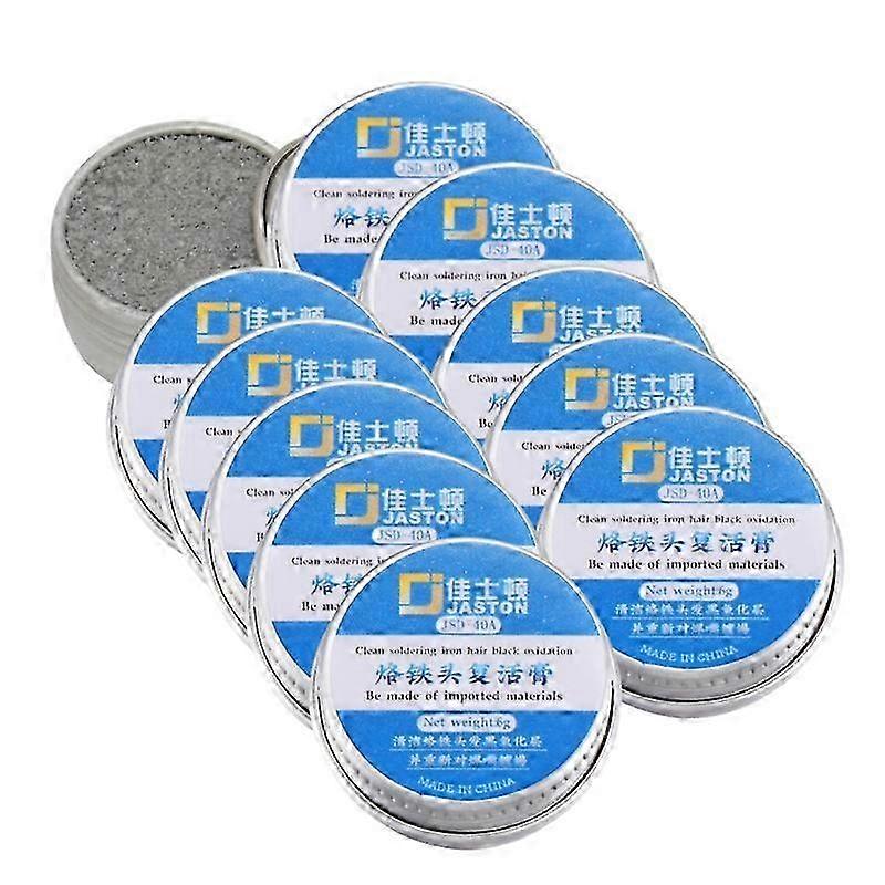 2/5/10pcs Electric Soldering Iron Tip Black Oxidation Cleaning Sticker Revitalization Paste Refreshi