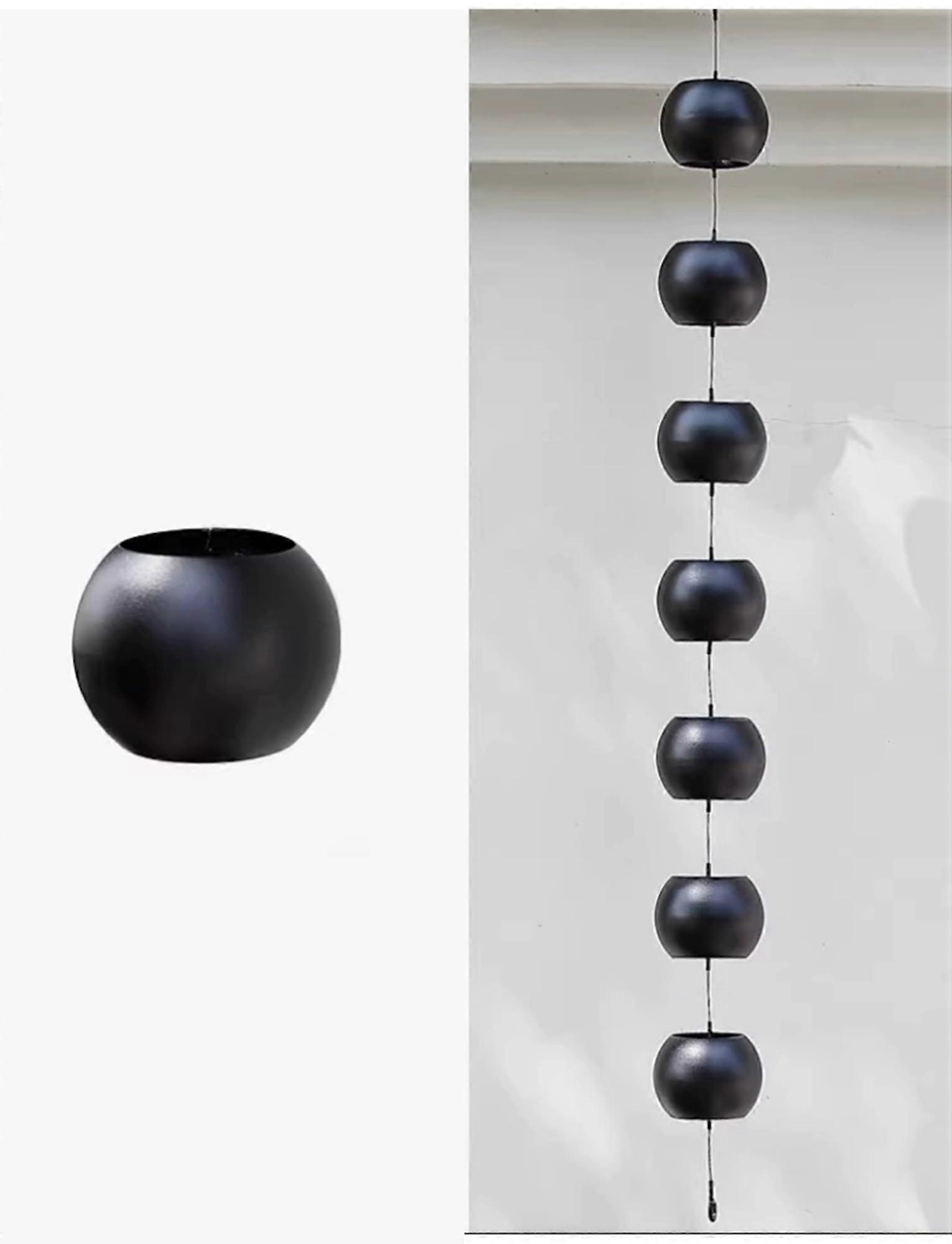 Regenketten for Dachrinnen, 220cm/87in Metal Links Rain Chain, Style 2 Unique Rain Diverter for Villas