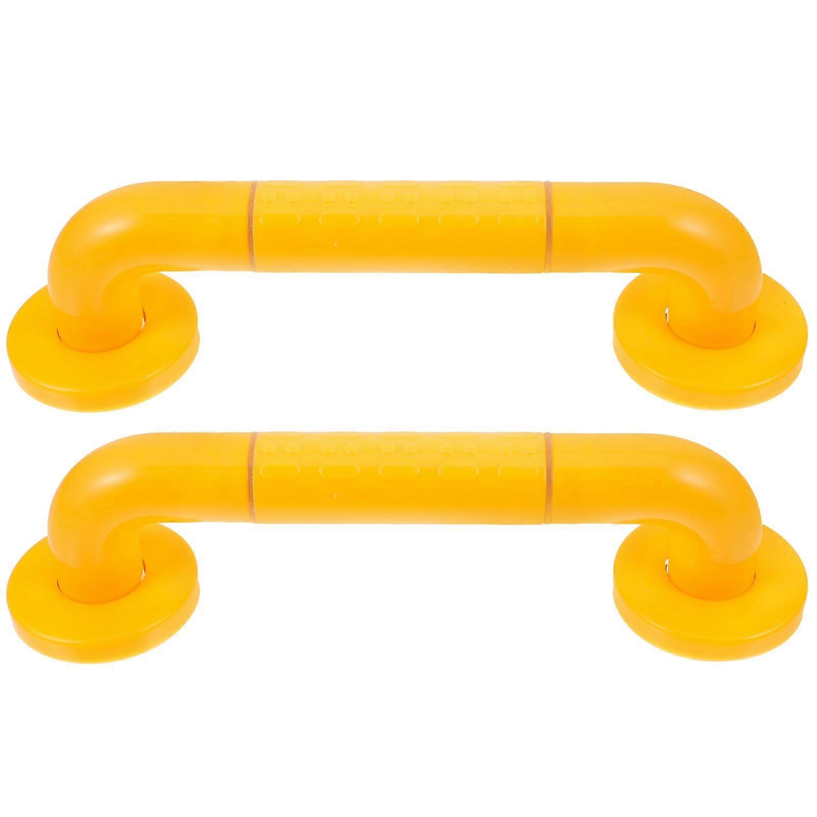 2pcs Shower Grab Bars Non-slip Handles Safety Bathroom Grab Bars Luminous Circles Bath Handles