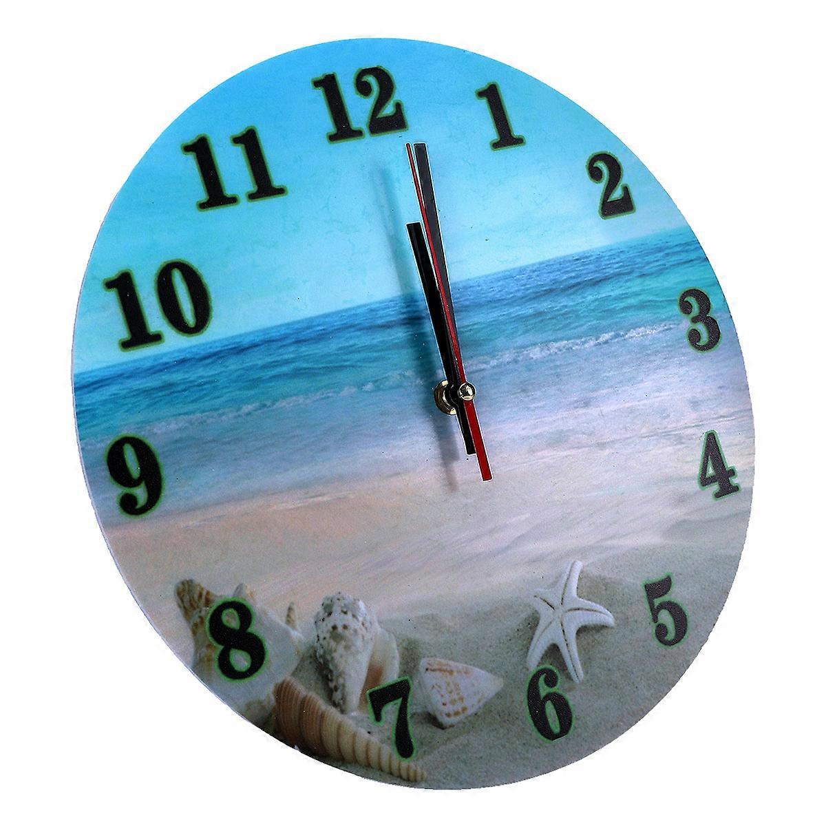 Silent Wall Clock Round Shape Design Assorted Color 30x30cm Timekeeping 1Pcs