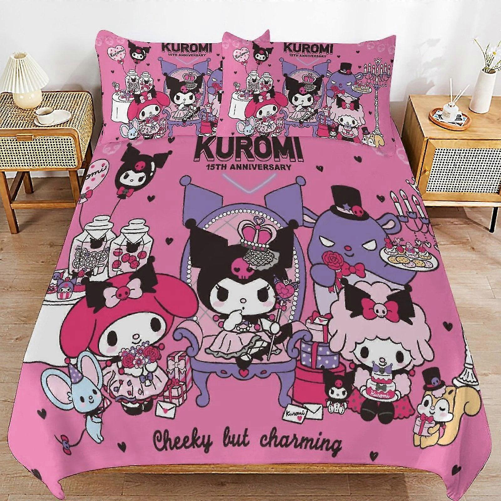 Lightweight 3-Piece Comforter Sets with 3D Printed Design, Includes Duvet Cover and Pillow Shams for Kids
