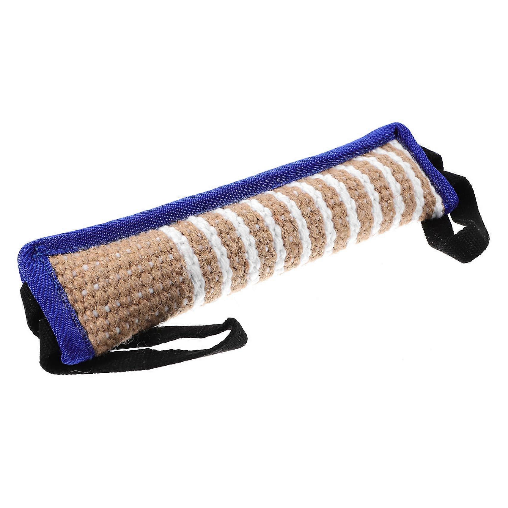 Dog Training Chew Toy Jute Material Large Size Interactive Tug Pillow Durable And Safe For Intense Training