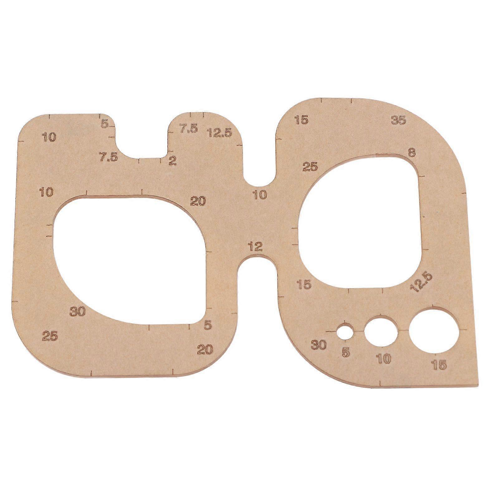 2025 Latest Model  Clear Acrylic Circle Corner Hole Stitching Template Stencil