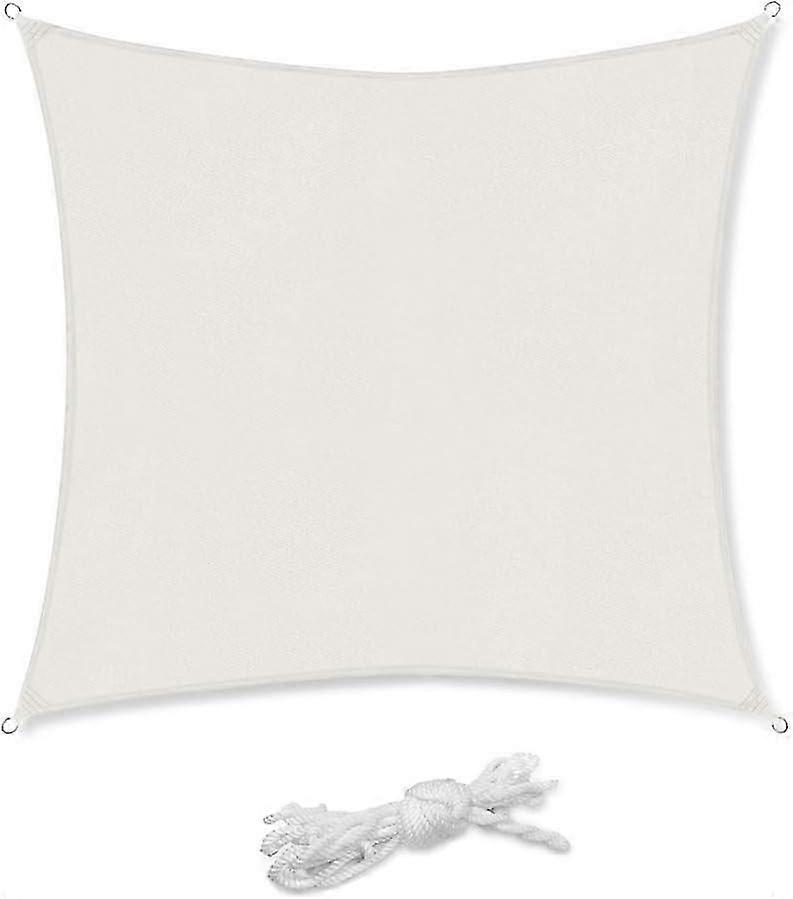 Rectangular shade sail, 2x2m, waterproof, UV resistant, waterproof and breathable, white