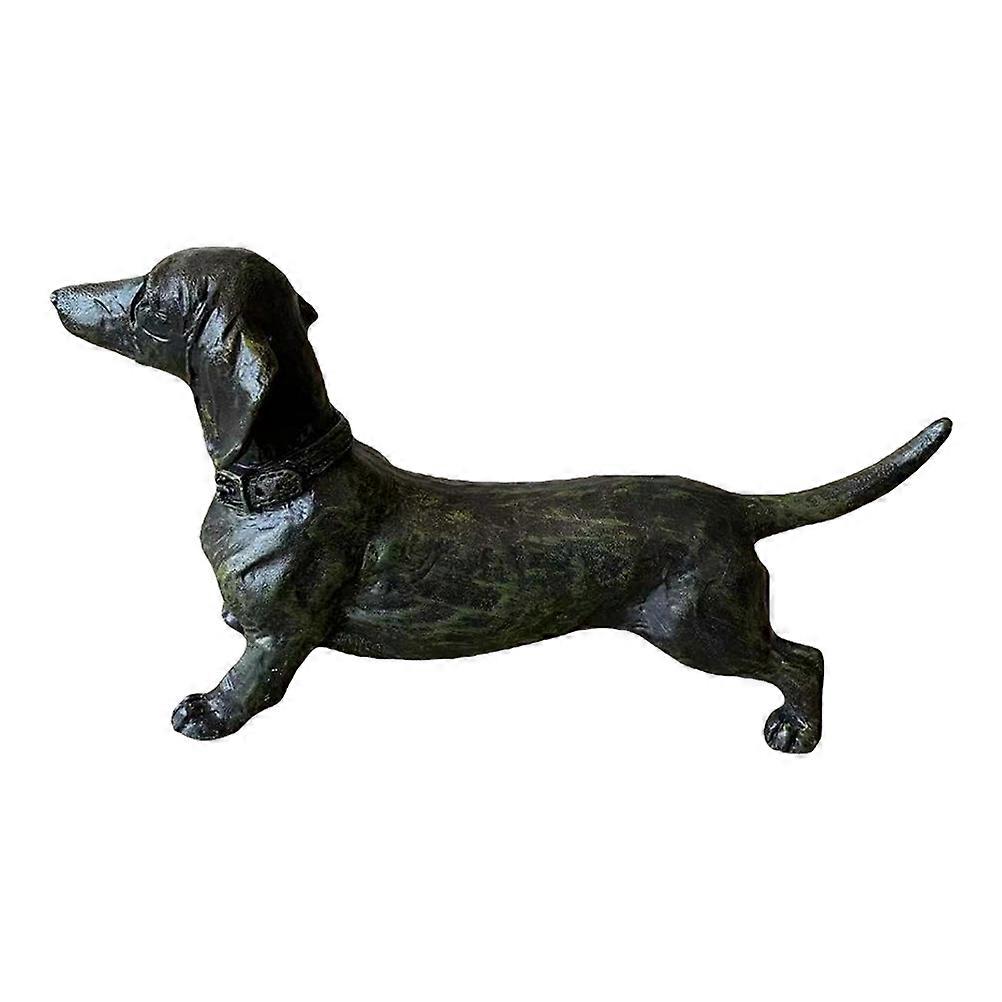 Here's a polished and engaging product description for your **Creative Black Dachshund Resin Ornament**:
**Creative Black Dachshund Resin