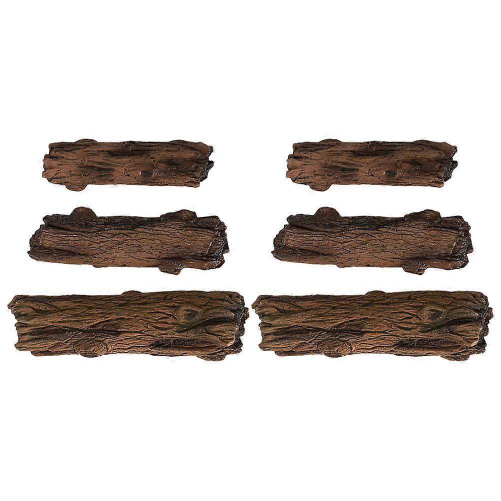 6pcs Mini Bonsai Stump Models for DIY Micro Landscape Decoration – Realistic Stumps for Fairy Gardens, Mini Scenery & Table Displays