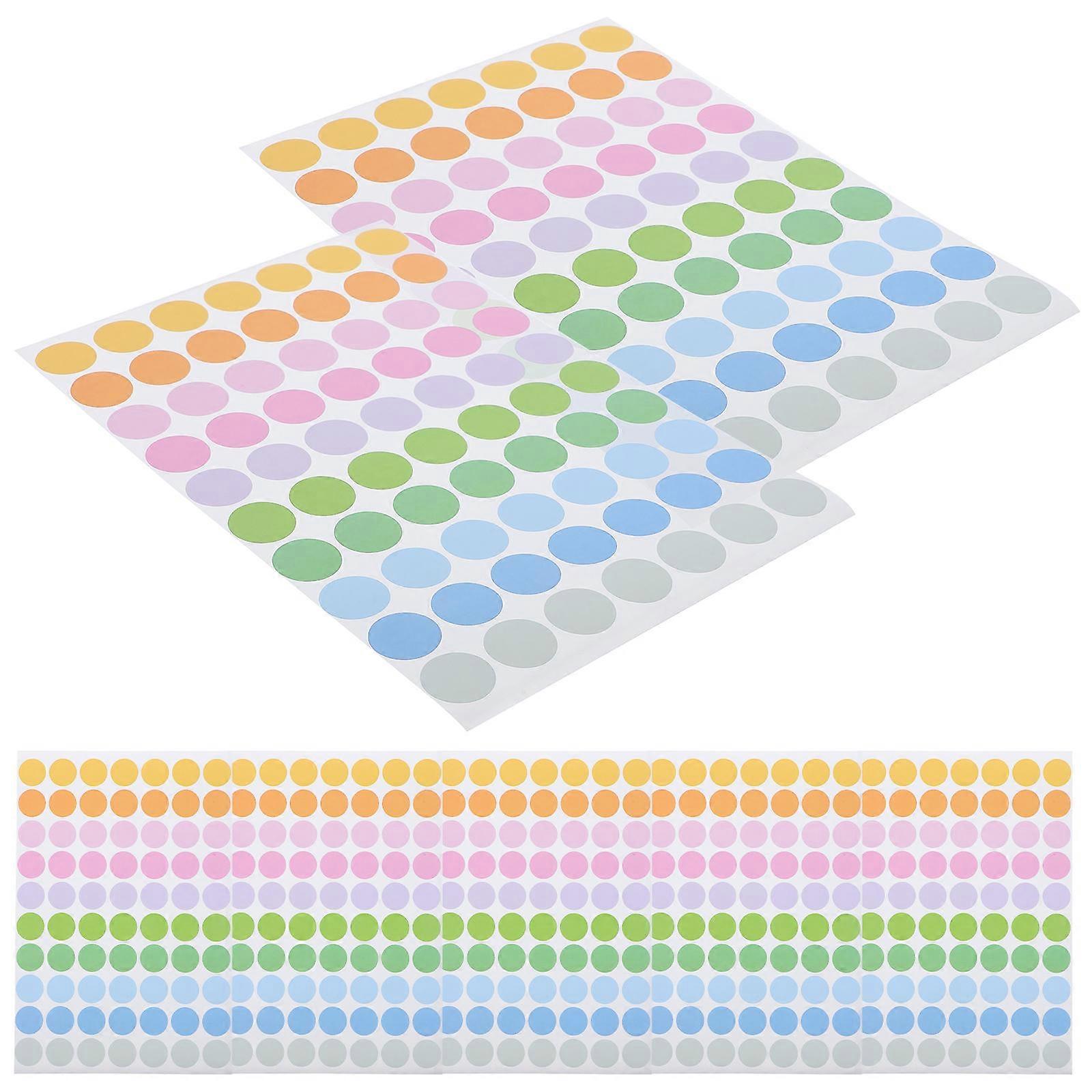 50 Pack Round Adhesive Seal Labels, Self Stick Circle Stickers for Envelopes, Coding, Sorting & Home Organization
