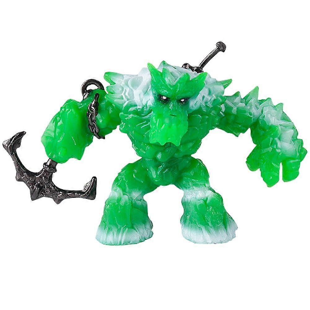 Mythical Ice Monster Action Figure with Movable Features, Magic Sword and Pickaxe, Fantasy Toy for Kids Age 7 and Up