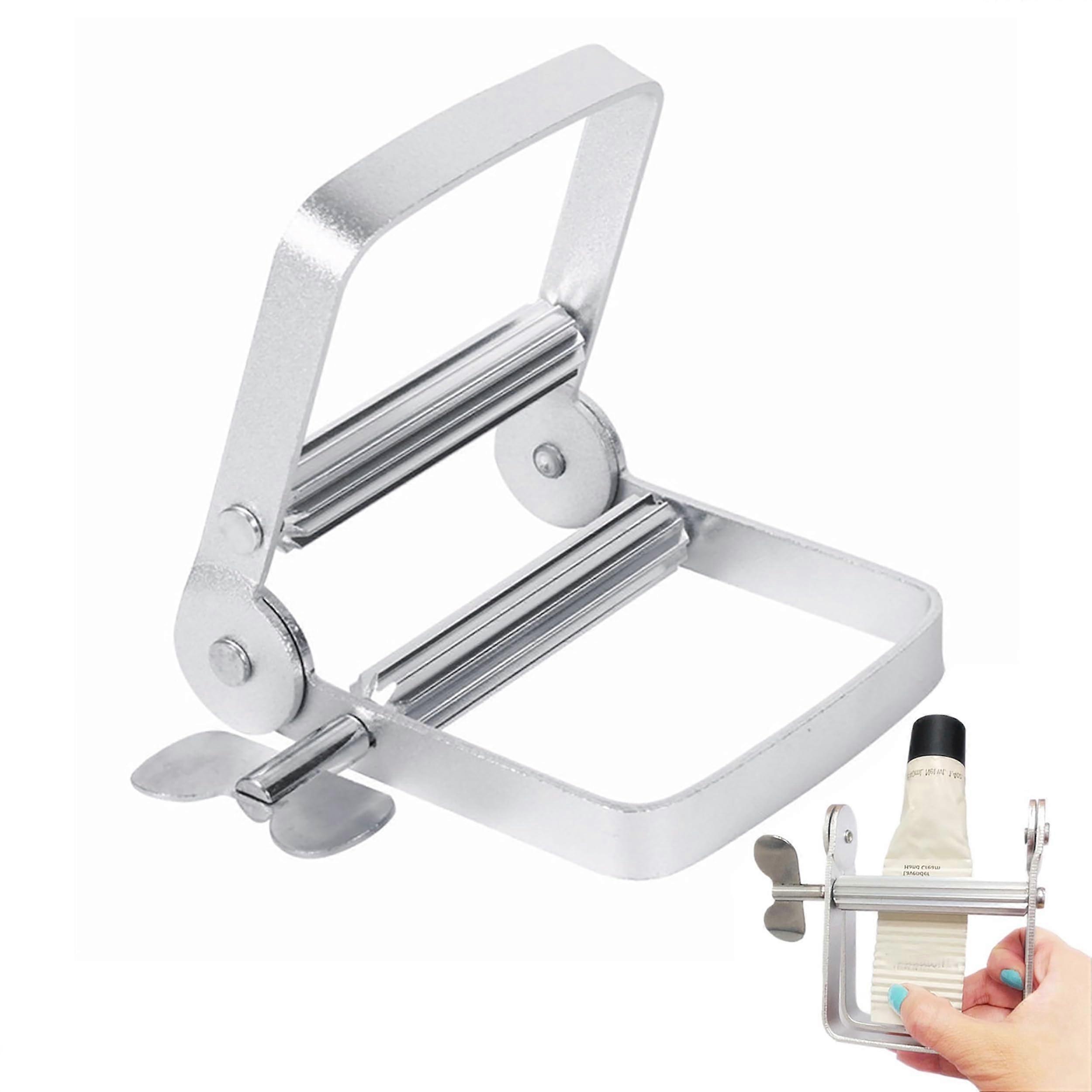 Toothpaste Squeezer, Tube Squeezer for All Tubes, Metal Tube Squeezer (Silver)