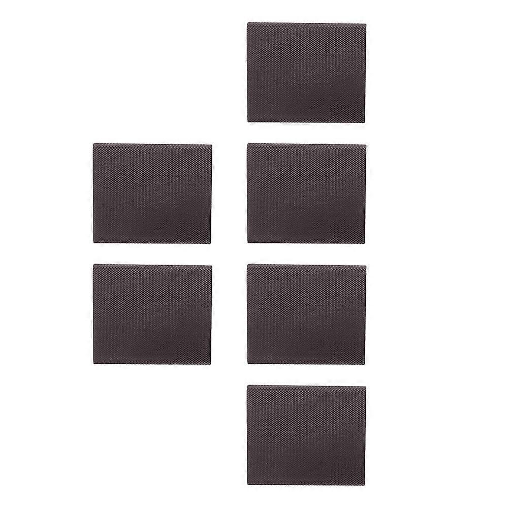 Brown Adhesive Sealing Strips for Home Use Weatherproof Dustproof 6 Pcs