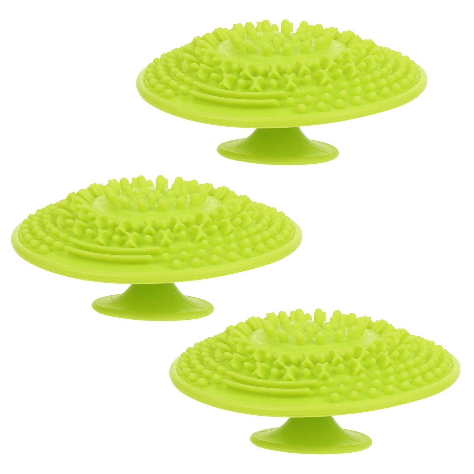 3pcs Silicone Makeup Brush Cleaning Mat Cup Scrubber Washing Tool Set