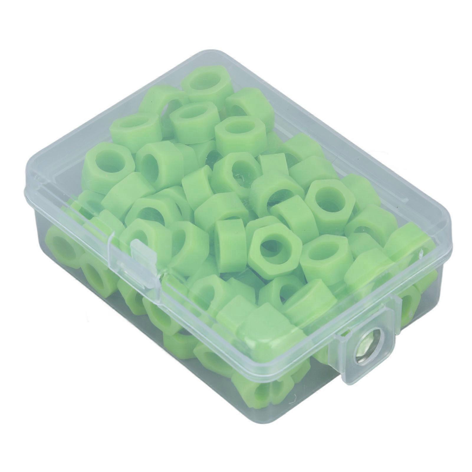 100pcs Dental Code Rings Silicone Color Code Instrument Rings for Instruments Identification Green