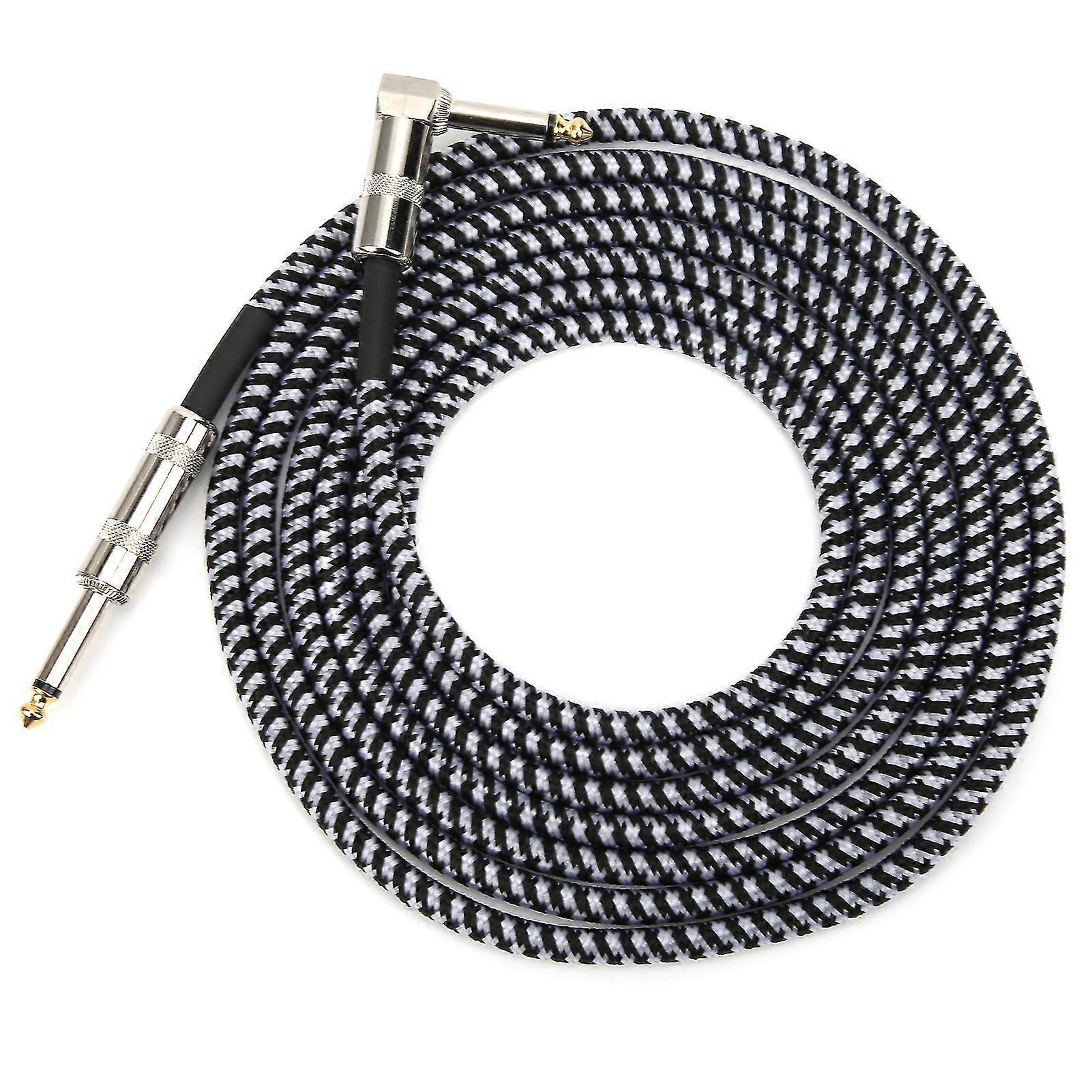3 Meter 6.35mm Guitar Audio Cable - Noise Reduction Connection Wire for Microphones & Musical Instruments