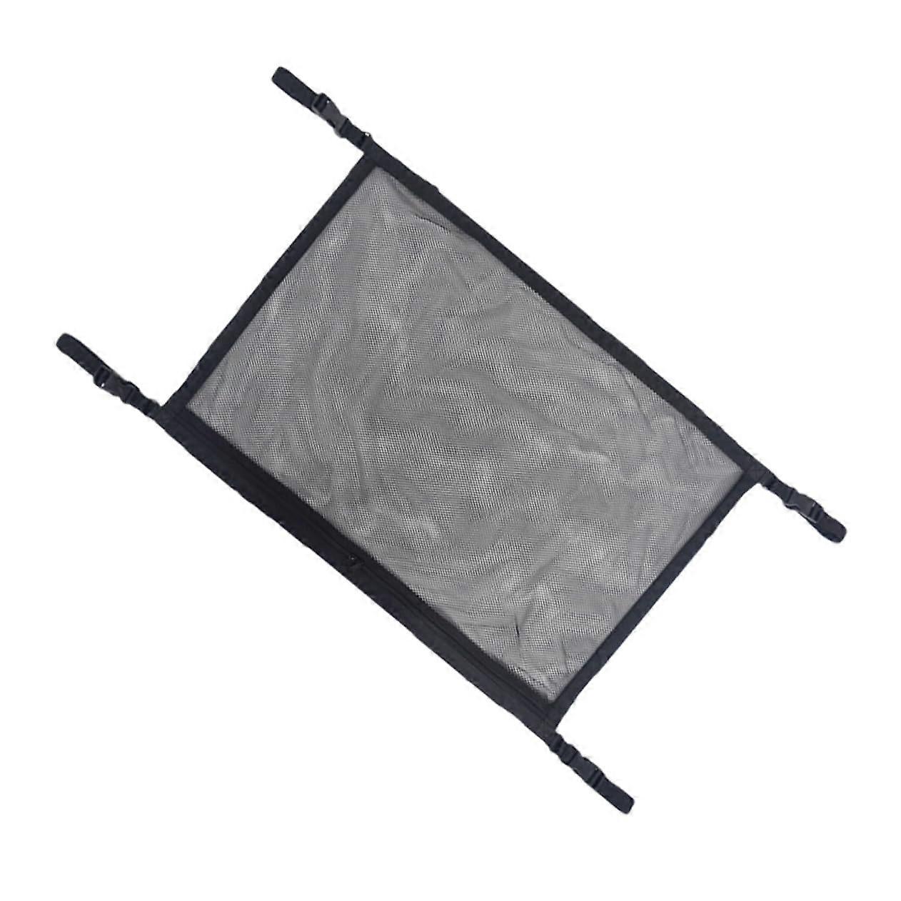 Auto Ceiling Organizer Universal Roof Net for Vehicles Waterproof Mesh Bag with Zipper Efficient Storage Solution for Car Interiors Installation