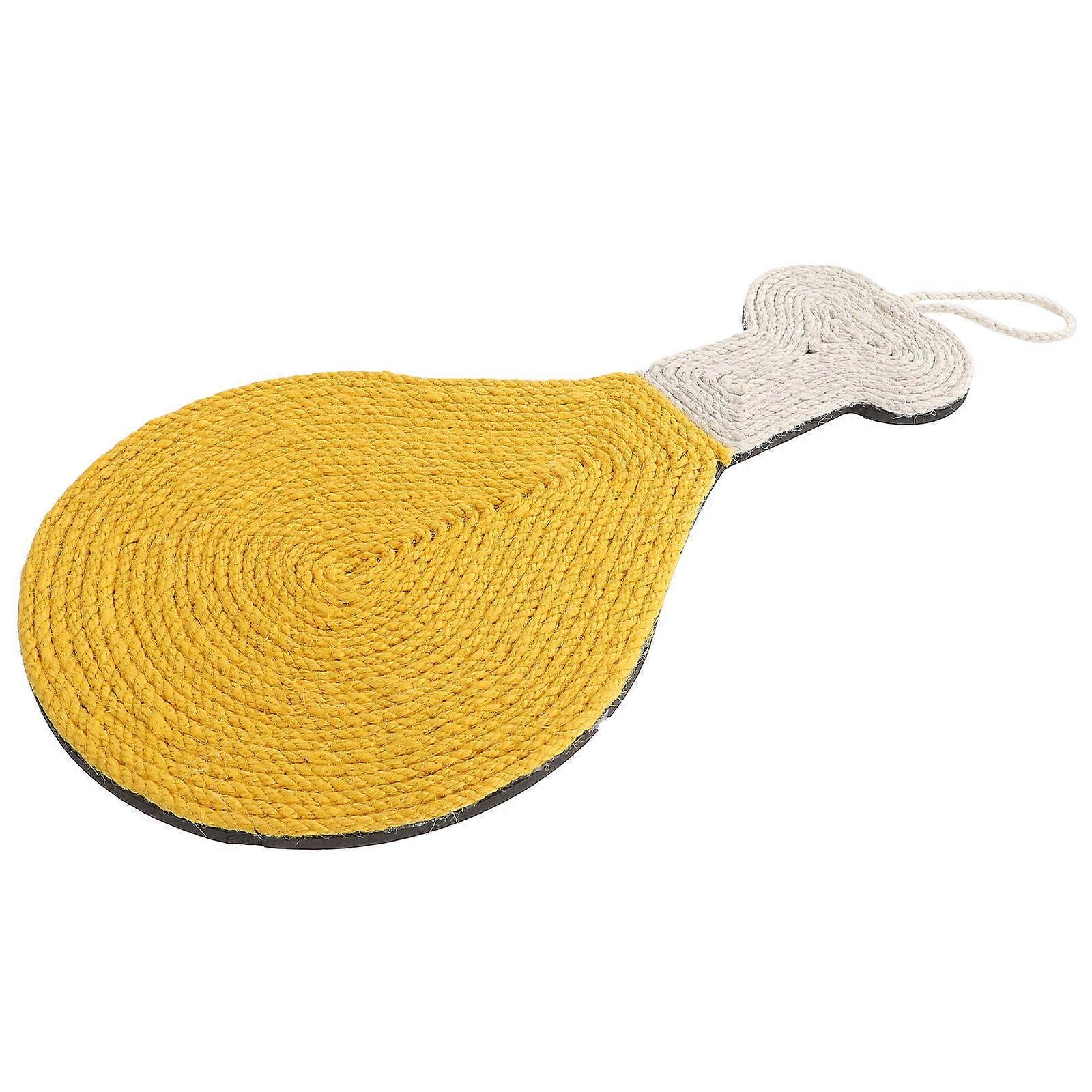 Yellow EVA Cat Scratching Toy for Indoor Use Helps Decompress and Exercise Cats 1 Piece