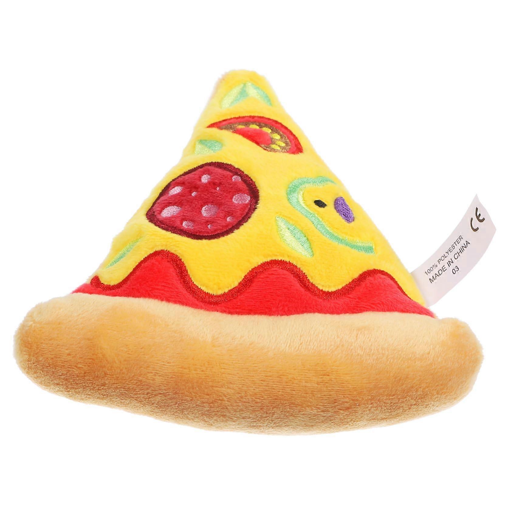 Hamburger Toy Chew Birthday Puppy Shaped Dog Teething Plush Small Medium Stuffed Squeaky Chewer Pet Chew Toy Dog Toy Thick