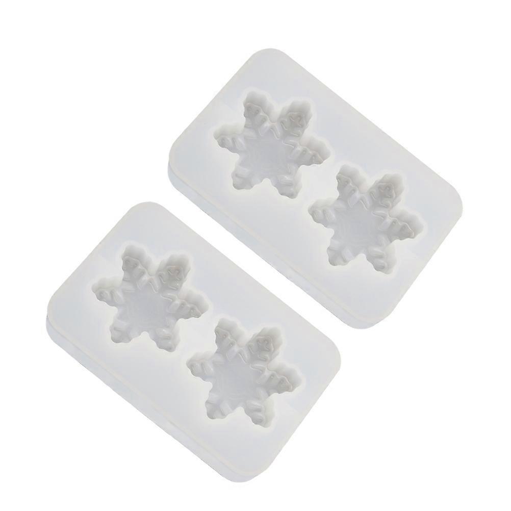 Snowflake Jewelry Making Mold Perfect for DIY Crafts Reusable Silicone White