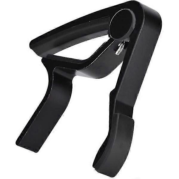 Guitar Capo Trigger Portable Quick Change Tuning Clamp Handheld Tuner(black)