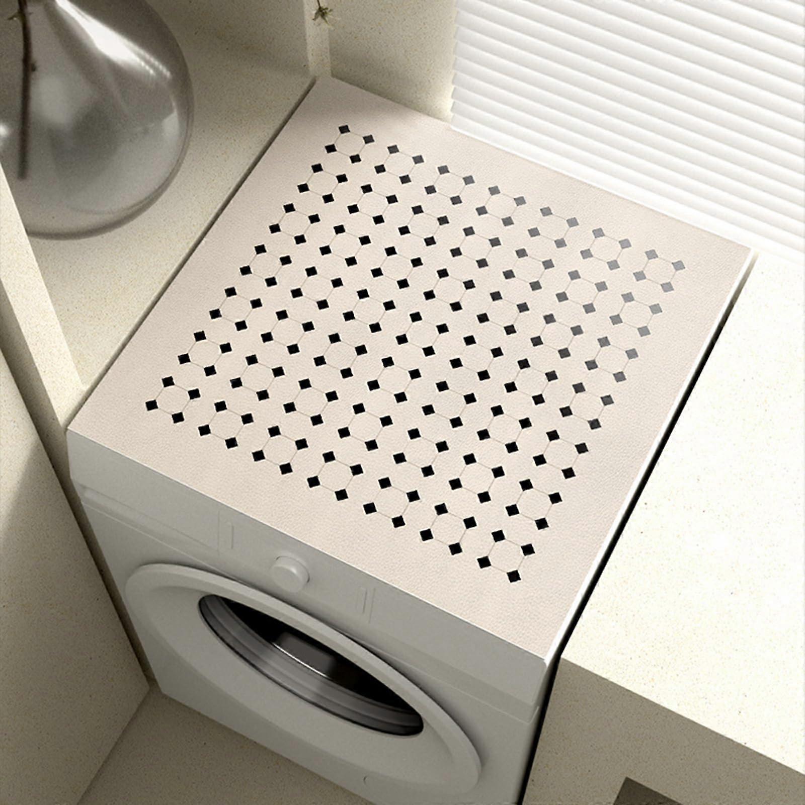 Washing machine mat, washing machine cover, washing machine cover, tabletop washing machine mat, quickdrying, dustproof, C Style 40*50cm