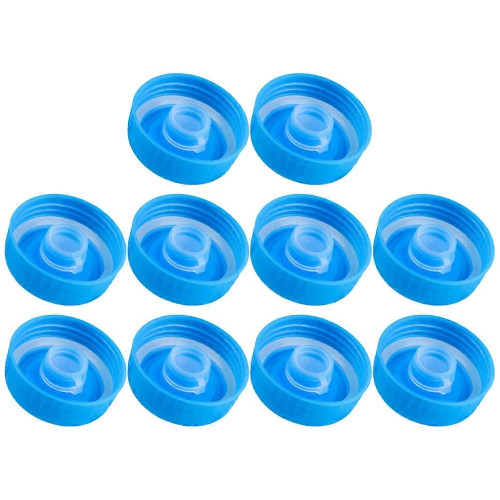 Blue Plastic Non Spill Water Jug Cap with Excellent Sealing for Home Use and Easy Cleaning 10pcs