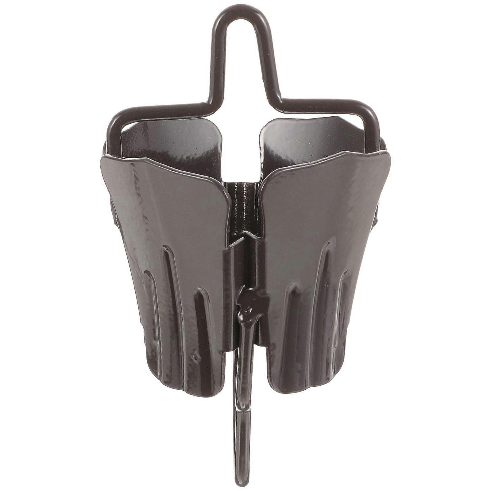 Decorative Iron Rain Chain for Gutters Elegant Grey Design for Home and Garden 12.5 Inches