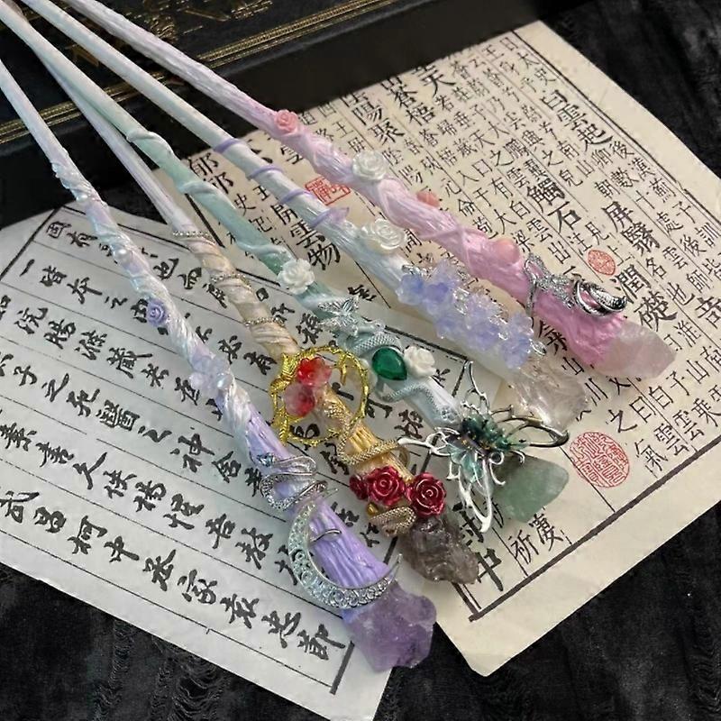 Magic Wand Cosplay Kit - ساحرة ساحرة عصا زي هدية دعامة - طبق الأصل صندوق عدم احترام عصا واحدة