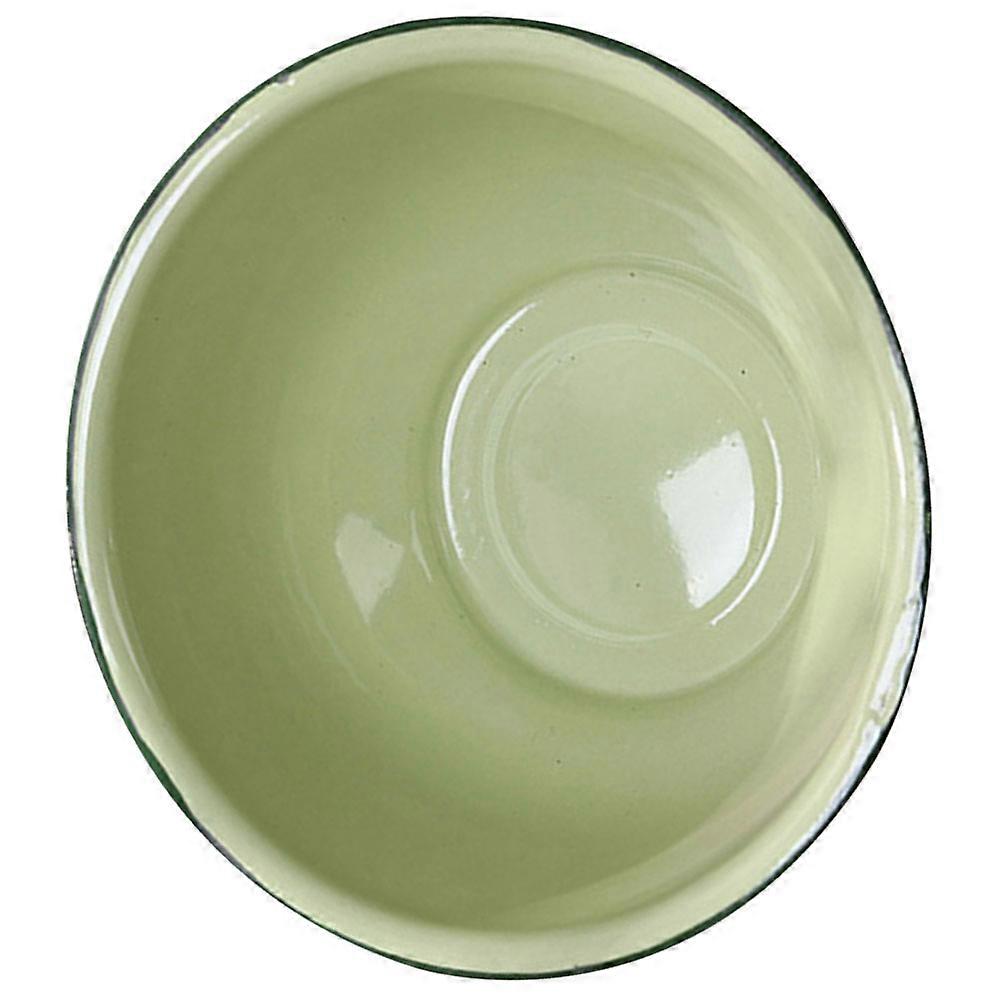 Enamel Bowl Thickened Basin Old Fashioned Vintage Bowl Deepen 1 Set